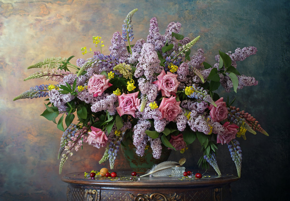 Still life with flowers Poster och Canvastavla