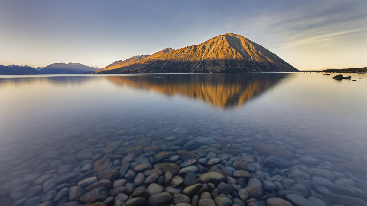 Across from Lake Ohau Poster och Canvastavla