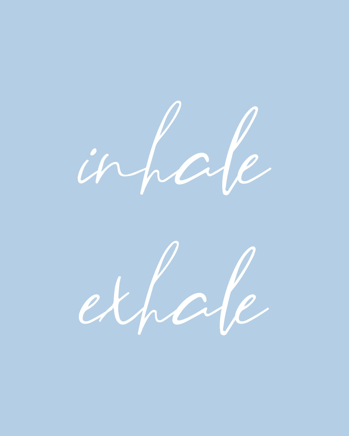 Inhale Exhale No3 Poster och Canvastavla