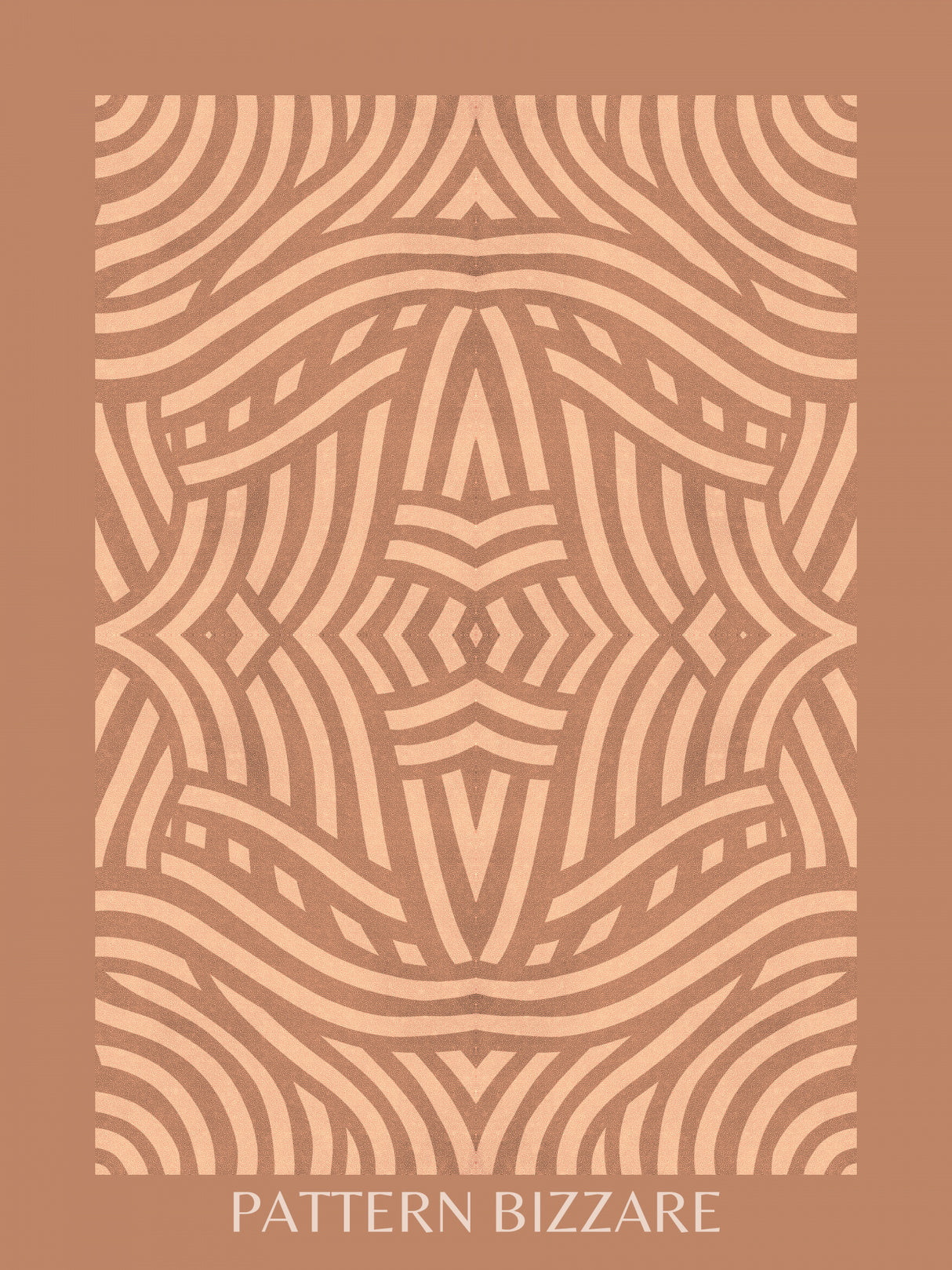 Earth Tone Pattern Bizarre Poster och Canvastavla