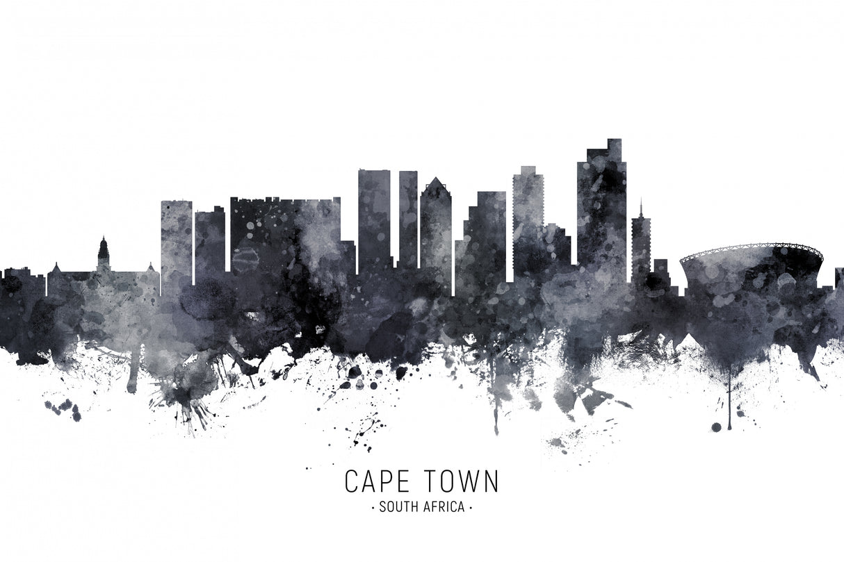 Cape Town South Africa Skyline Poster och Canvastavla