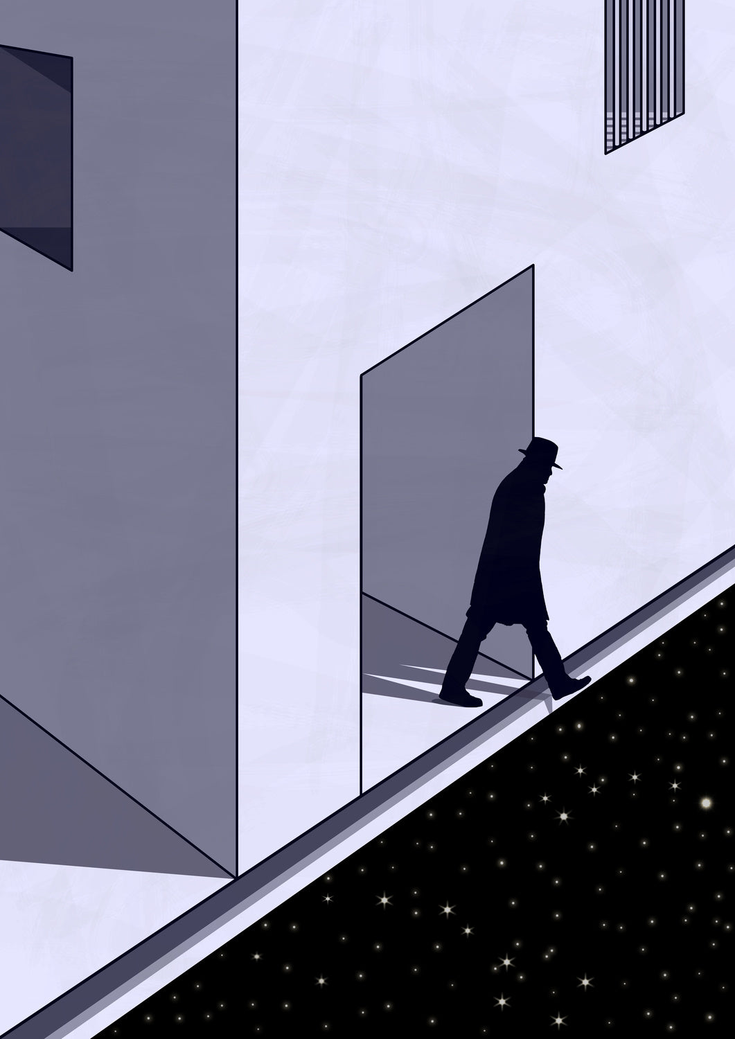 a man in space Poster och Canvastavla
