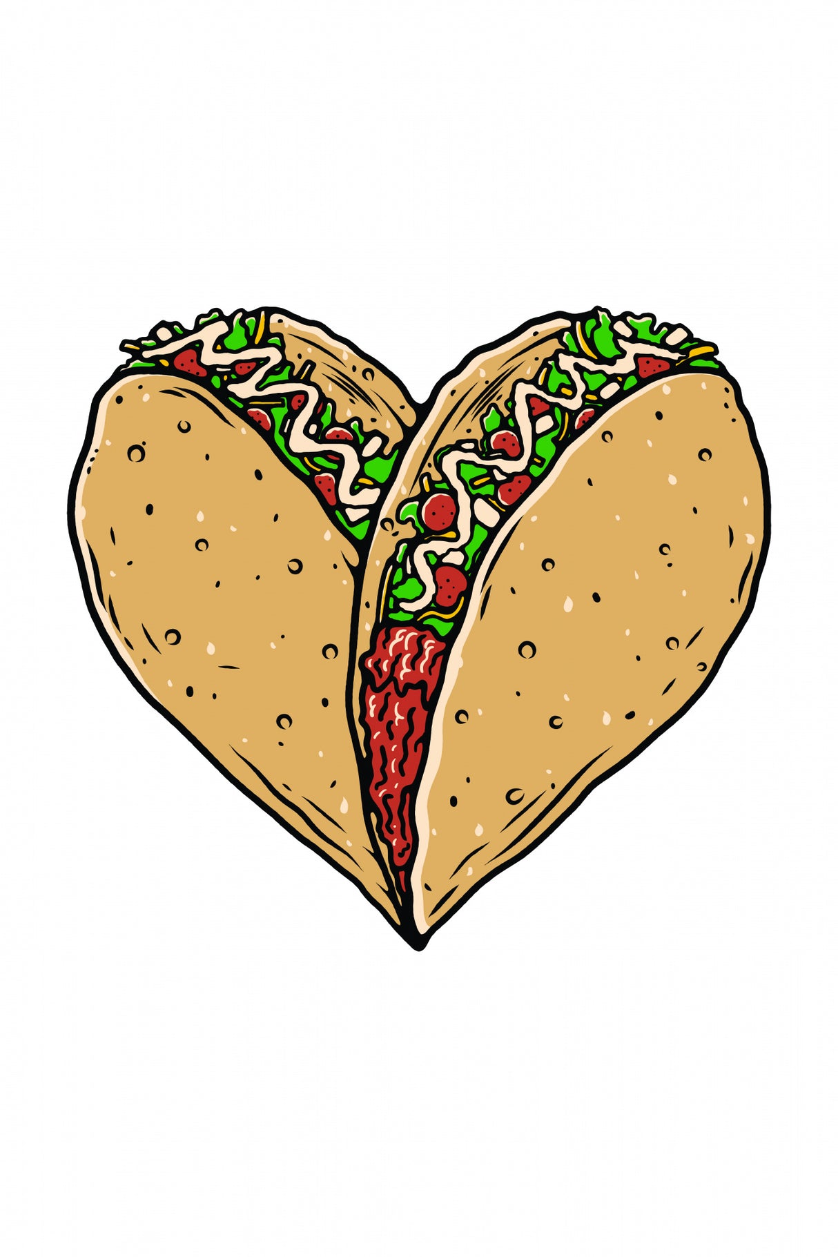 Tacos Are Life Poster och Canvastavla