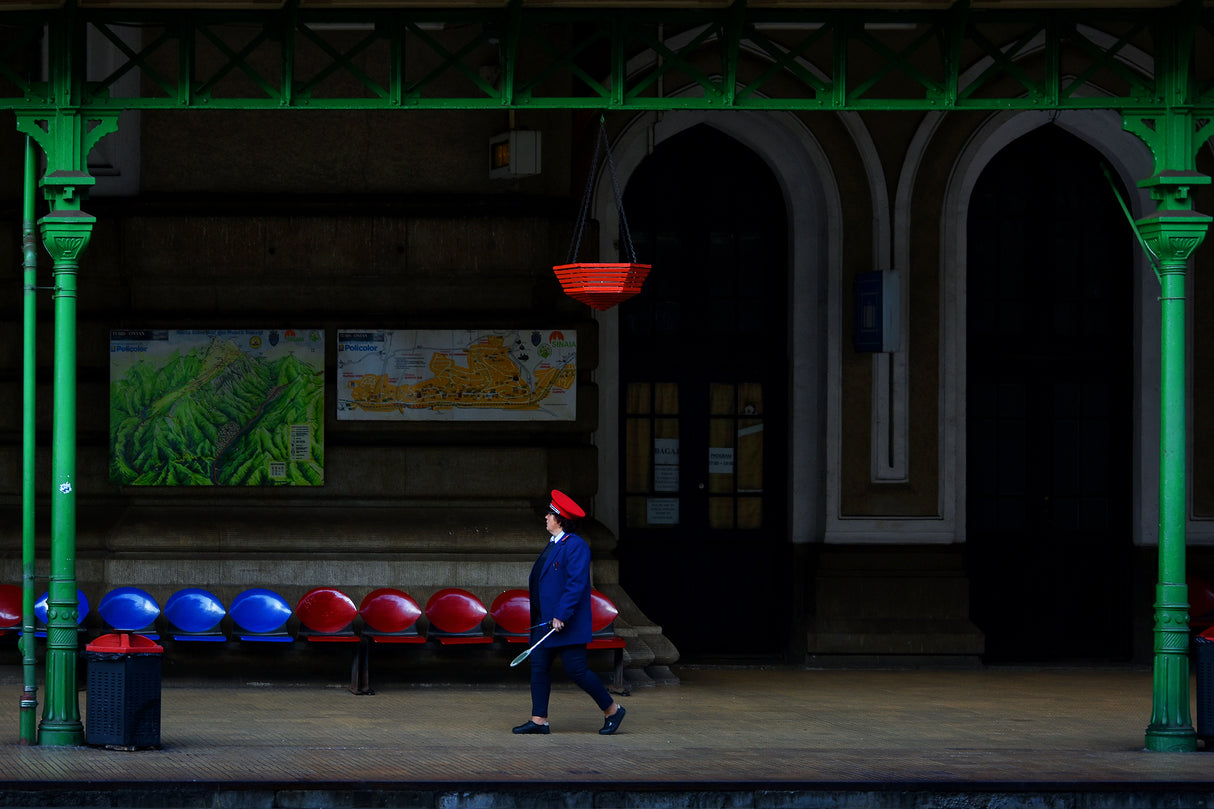 Railway station Poster och Canvastavla