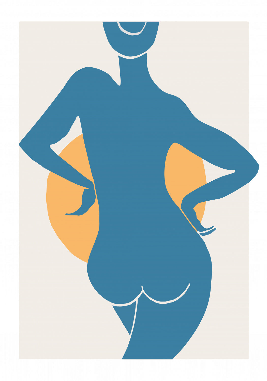 Blue Woman Poster och Canvastavla