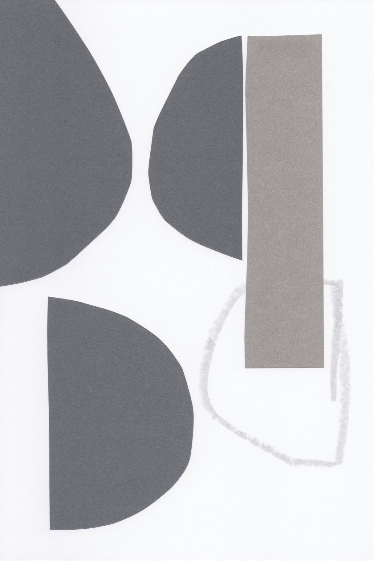 Cutted Shapes No 1 Poster och Canvastavla