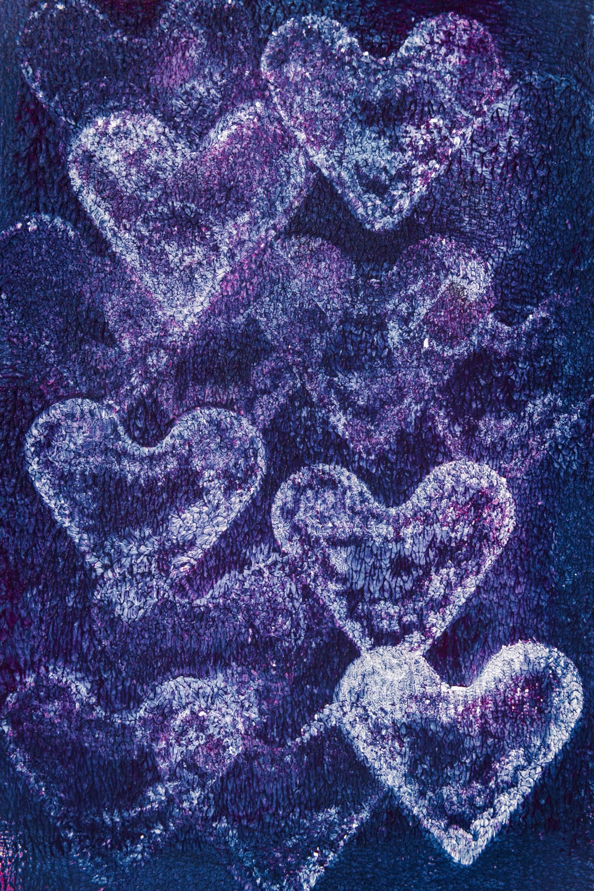 Painted Hearts Poster och Canvastavla