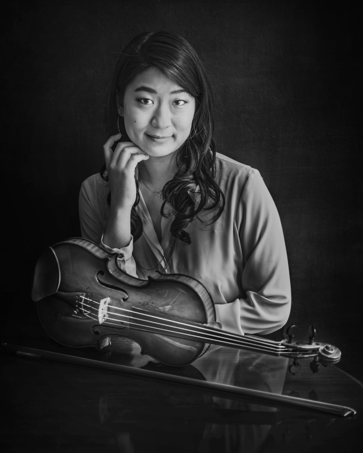 Female violinist Poster och Canvastavla