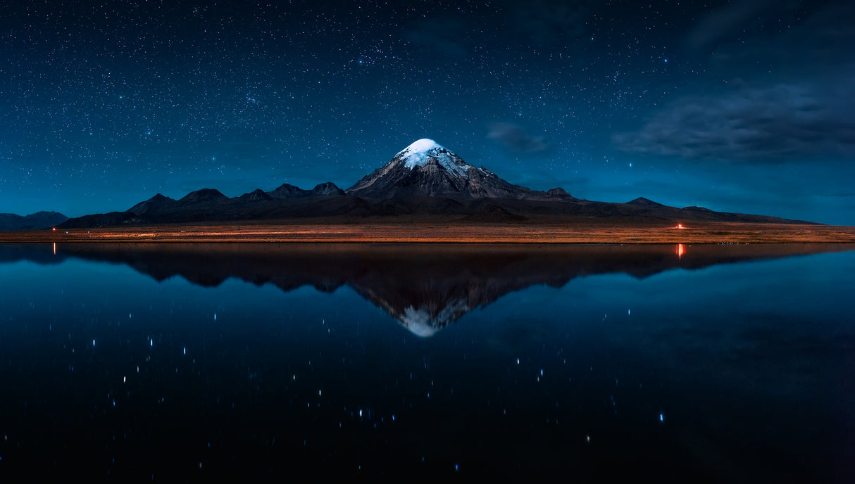 El Reflejo del Sajama - Bolivia Poster och Canvastavla