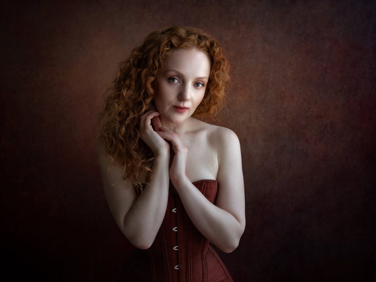 The Burgundy Corset Poster och Canvastavla