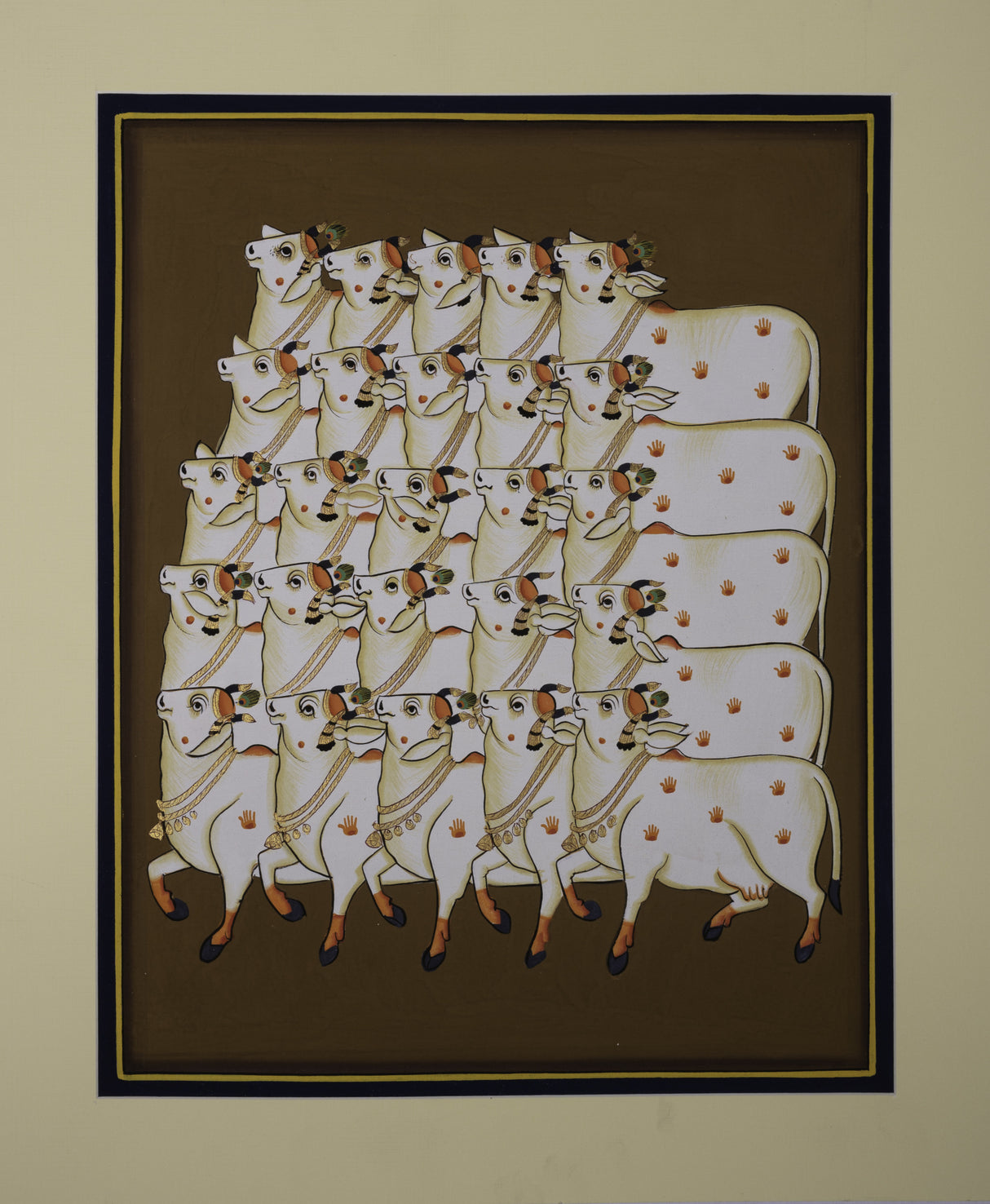 COW TRADITIONAL ART Poster och Canvastavla