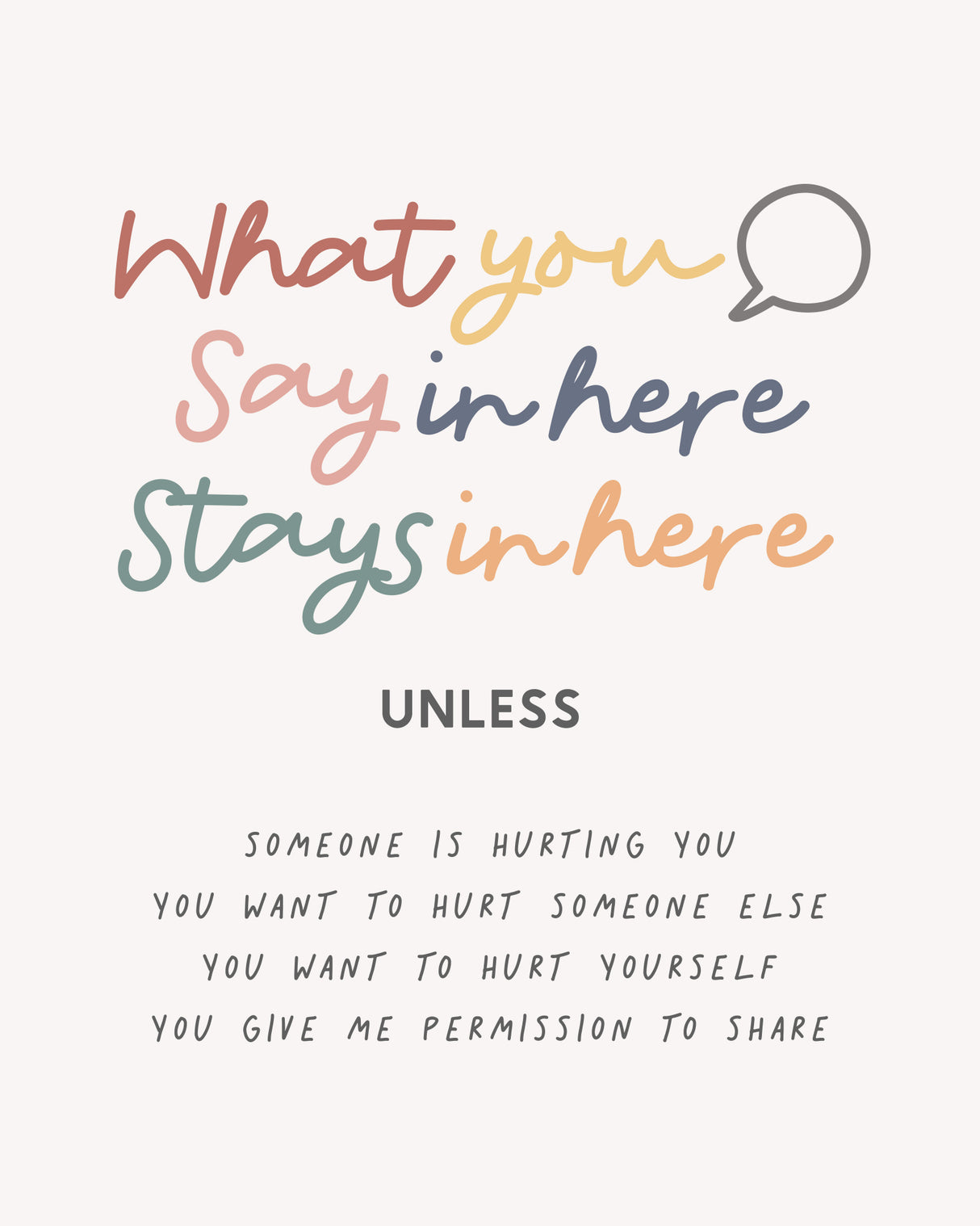 Say Here Stays Here Poster och Canvastavla