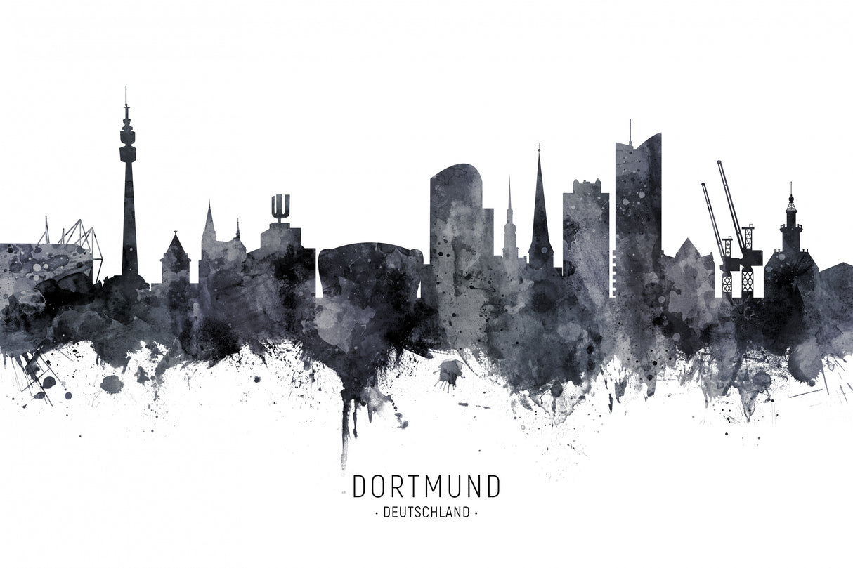 Dortmund Germany Skyline Poster och Canvastavla