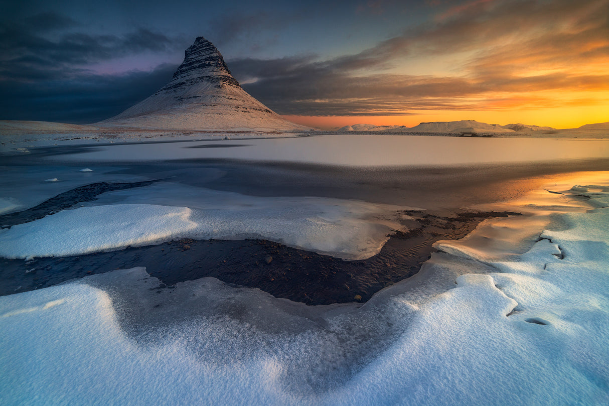 Frozen Sunrise Poster och Canvastavla