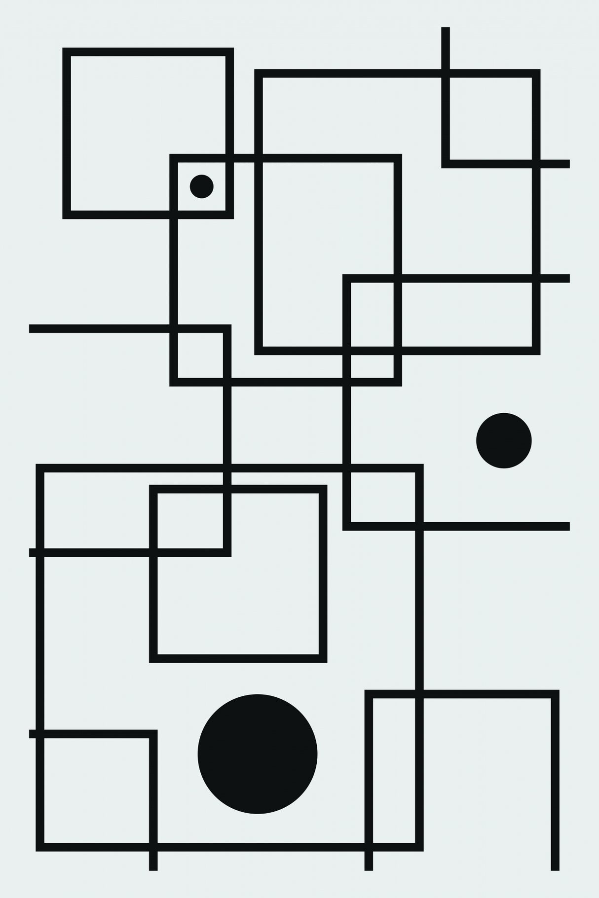 Minimal Shapes #4 Poster och Canvastavla