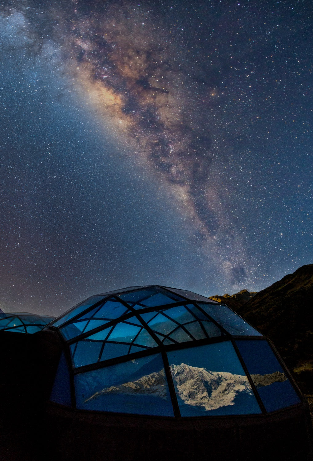 Sky Dome Under Milky Way Poster och Canvastavla