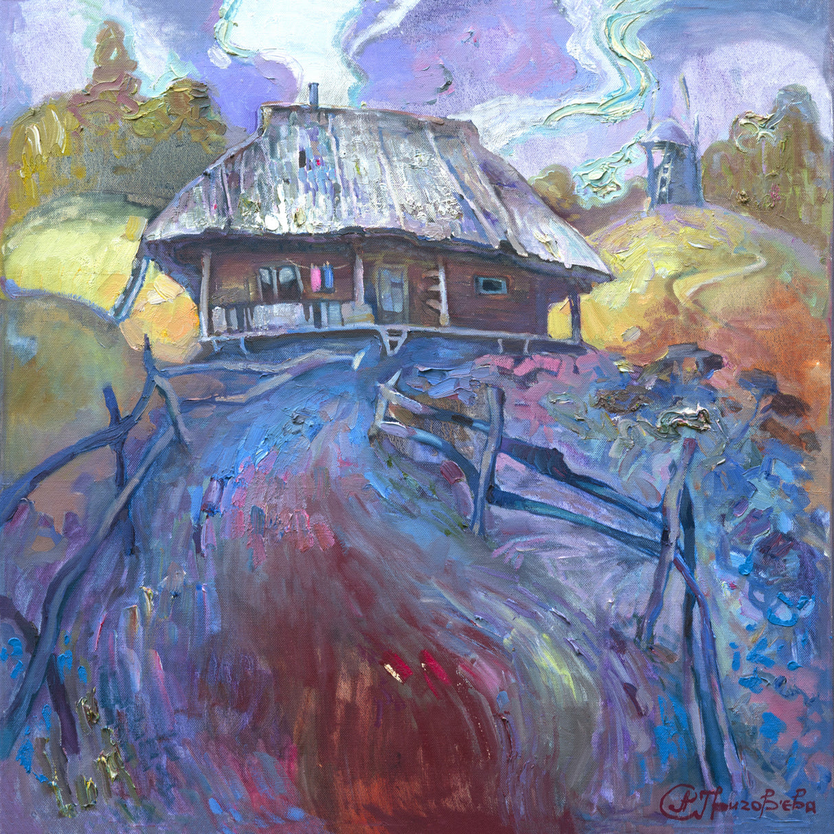 Carpathian Hut Poster och Canvastavla