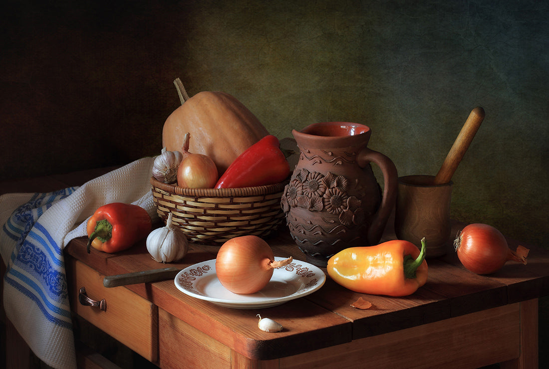 Still life with vegetables Poster och Canvastavla