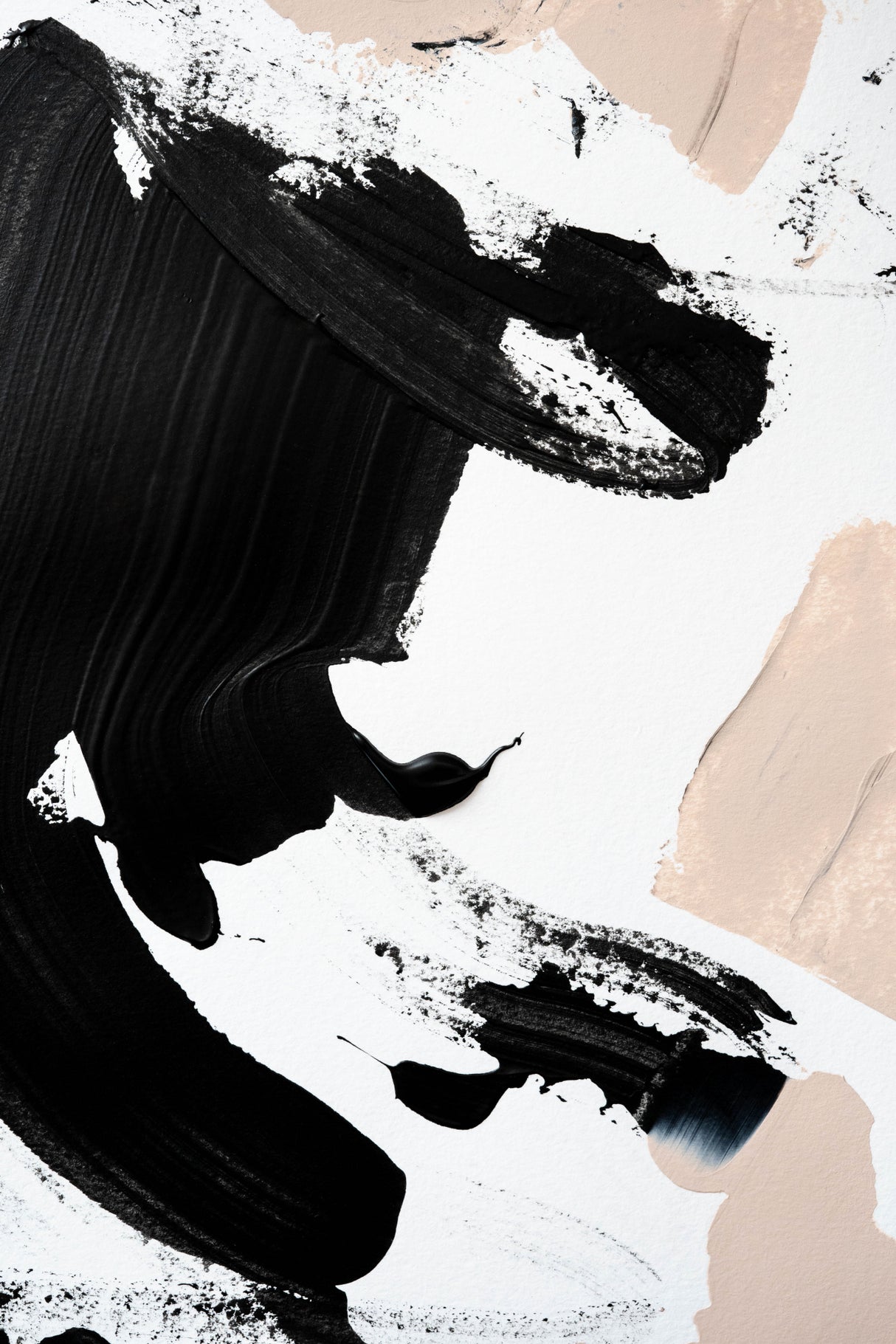 Black and Nude No 3 Poster och Canvastavla