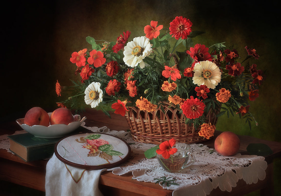 С цветами августа Poster och Canvastavla