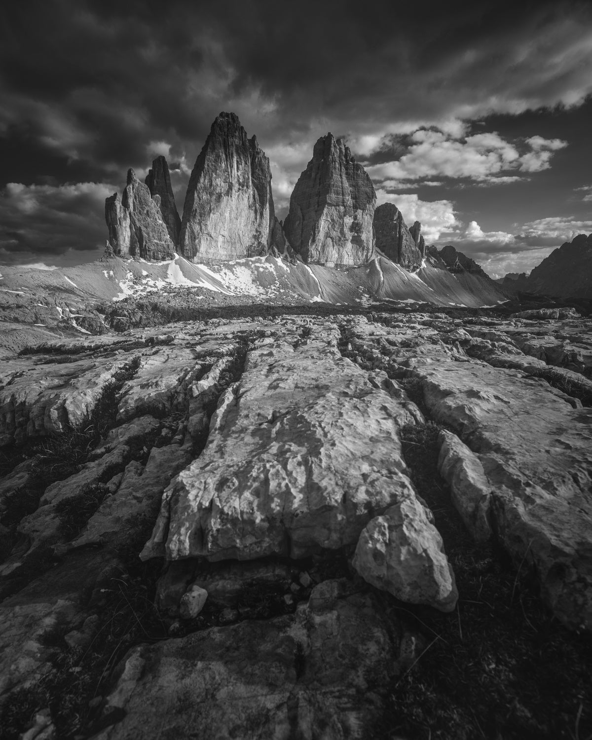 Grande, Ovest and Piccola are the peaks Poster och Canvastavla