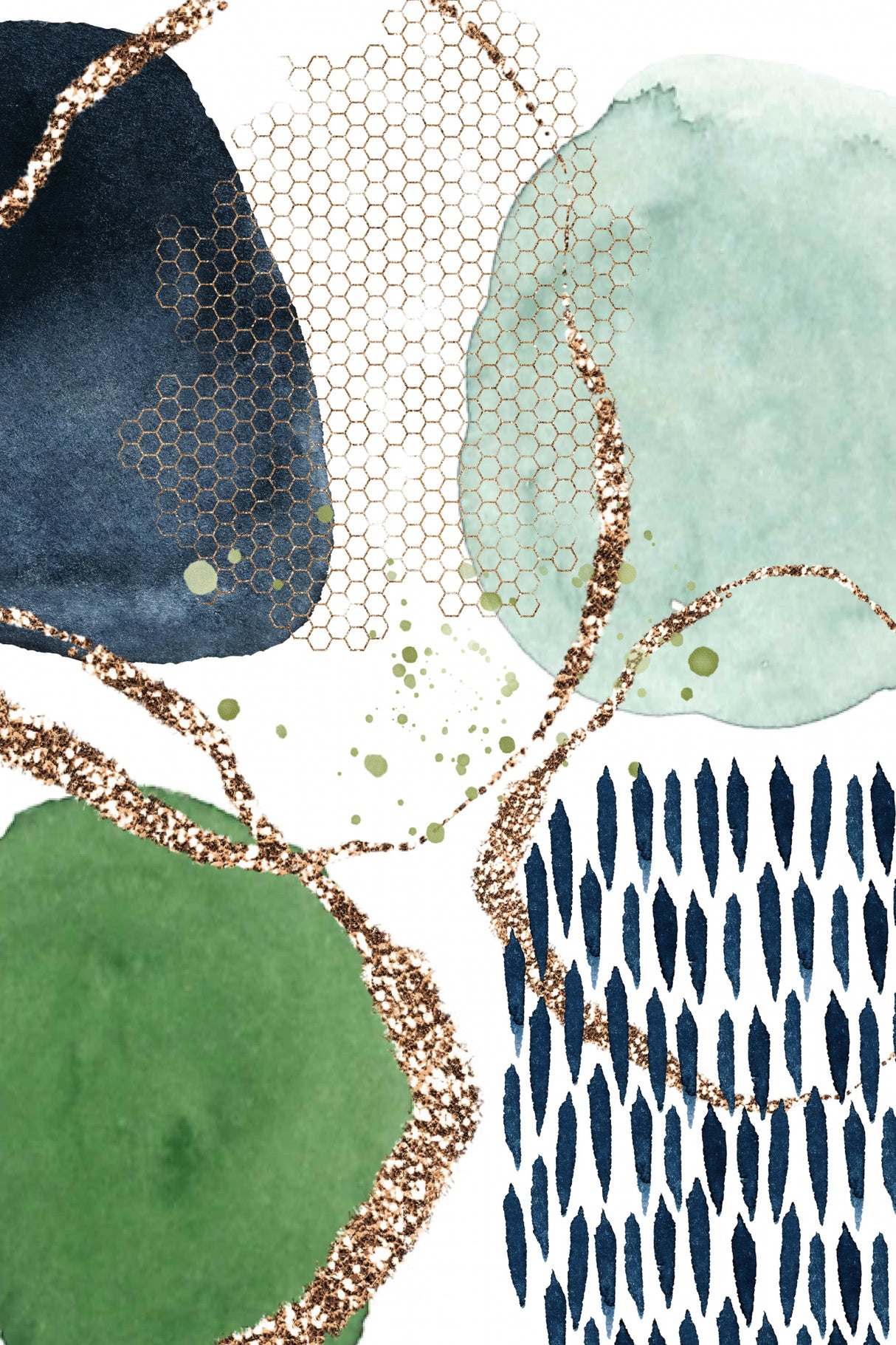 Dream Shapes Poster och Canvastavla