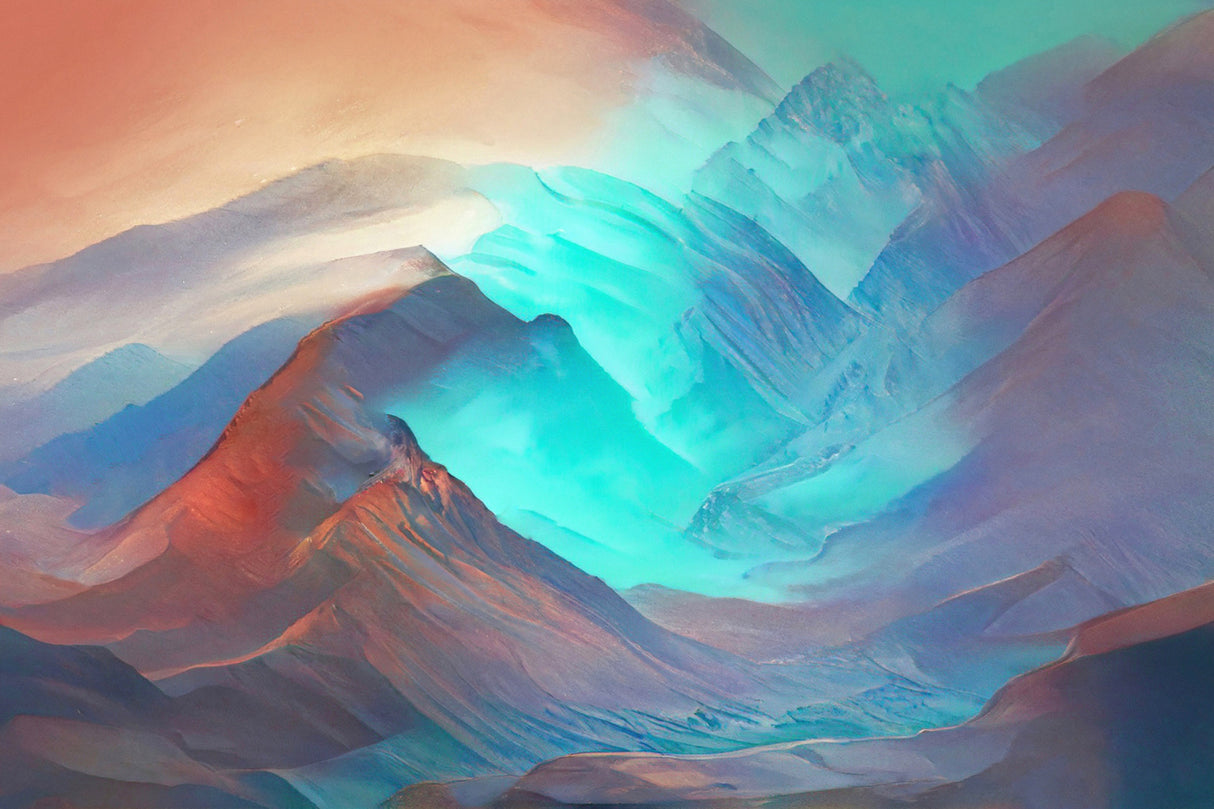 A Southwest mountain dreamscape Poster och Canvastavla