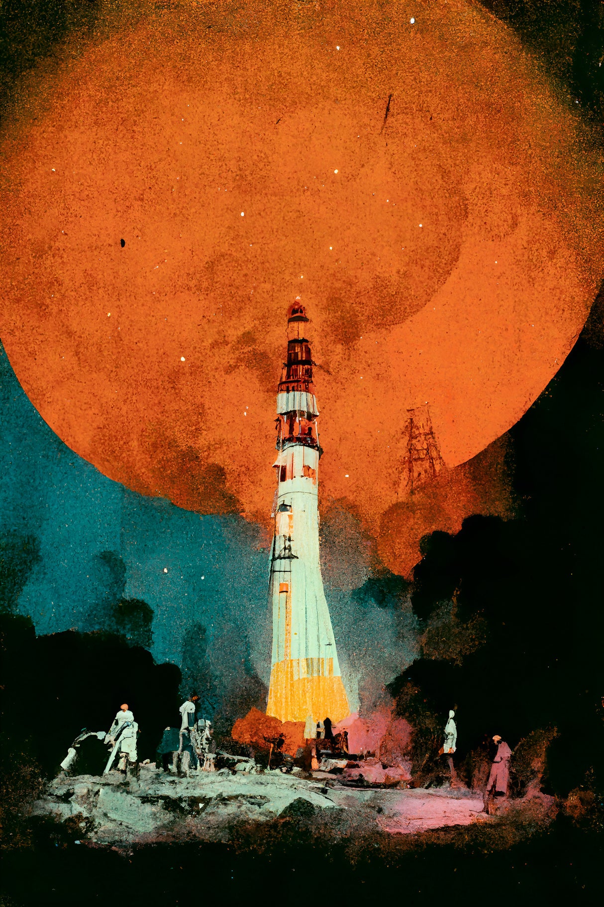 After Landing Poster och Canvastavla