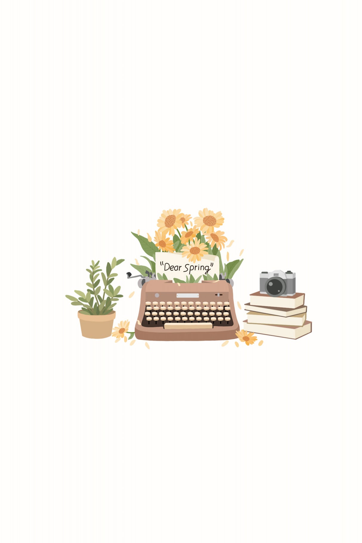 Hello Spring Poster och Canvastavla