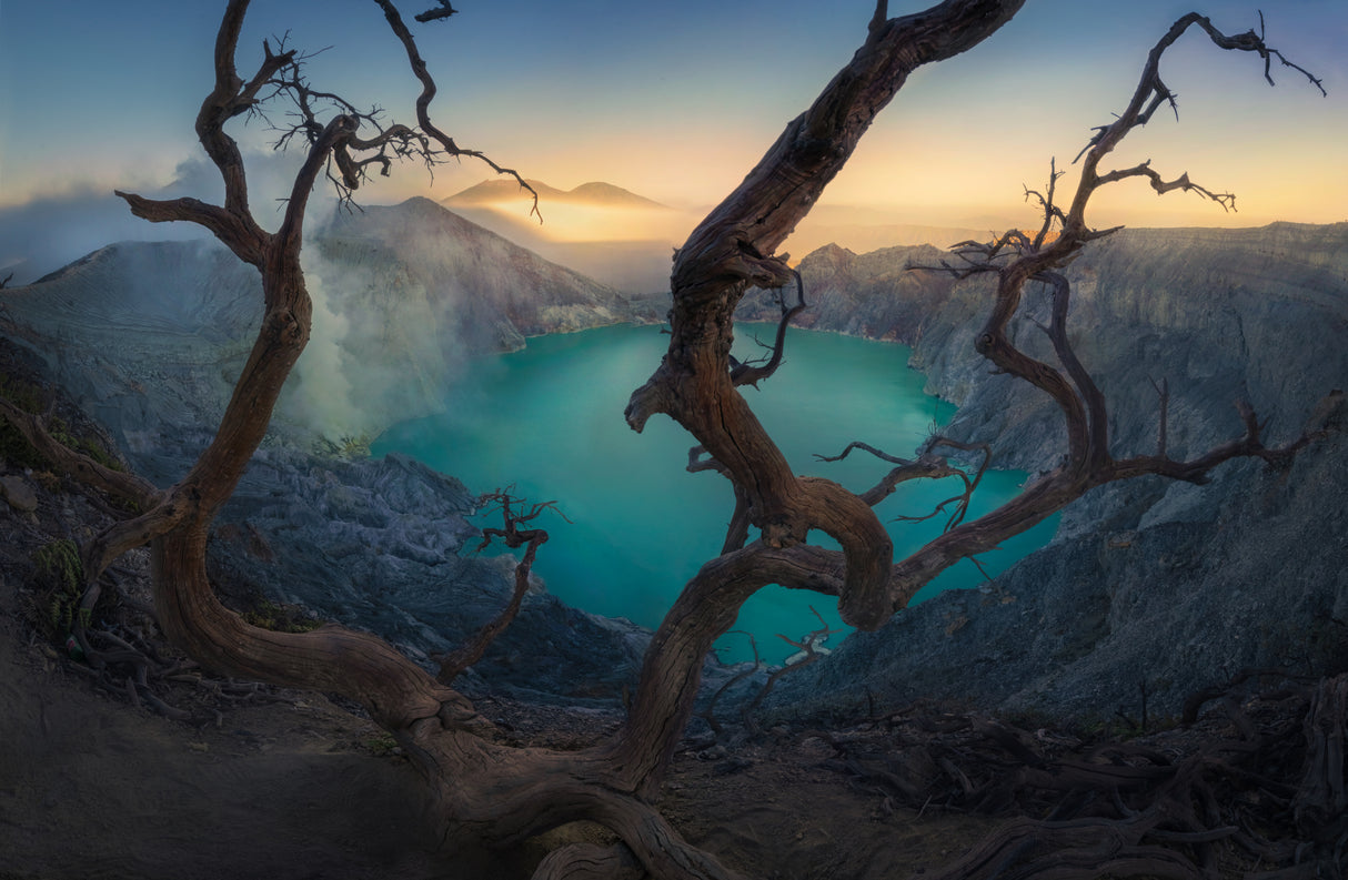 Ijen Volcano Poster och Canvastavla