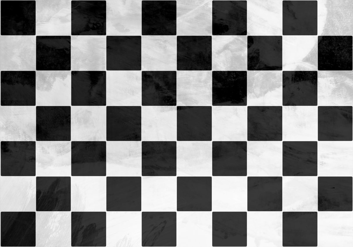 Checkerboard wall mural Poster och Canvastavla