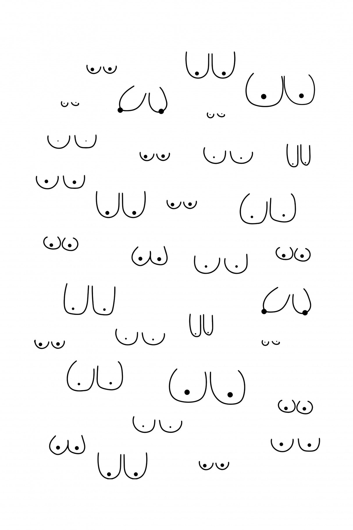 Boobs Poster och Canvastavla