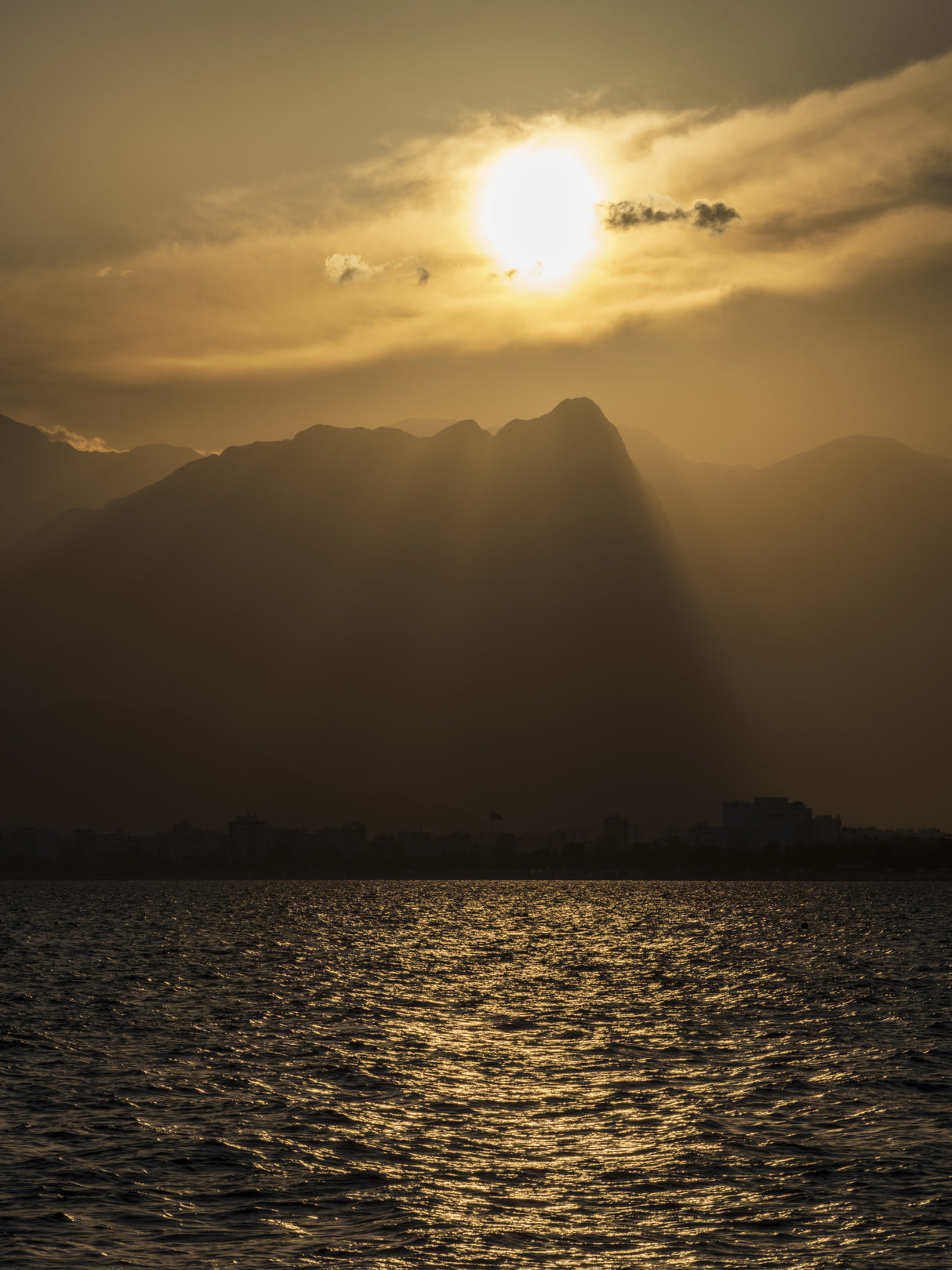 amazing sunset and great sea view Poster och Canvastavla