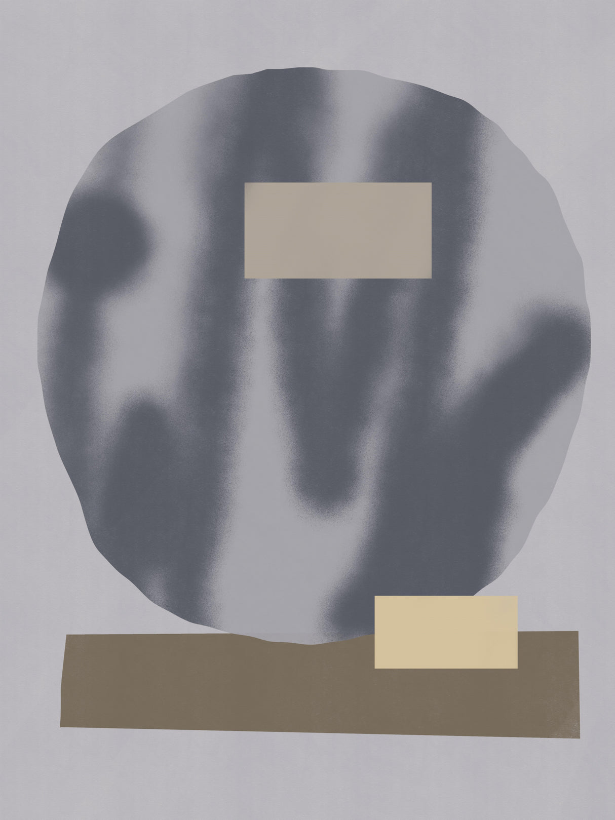 Geometric in grey Poster och Canvastavla