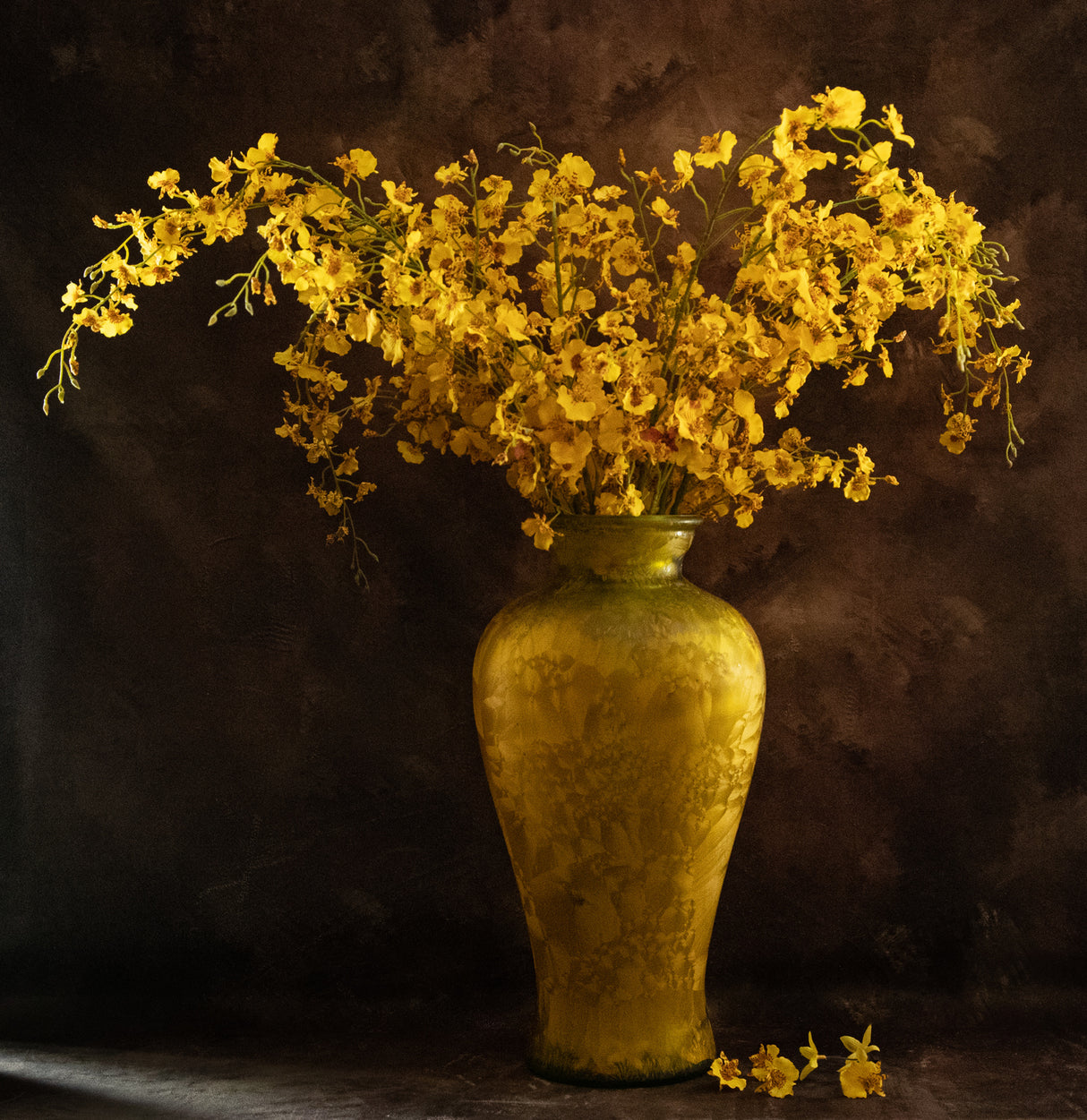 Yellow vase Poster och Canvastavla
