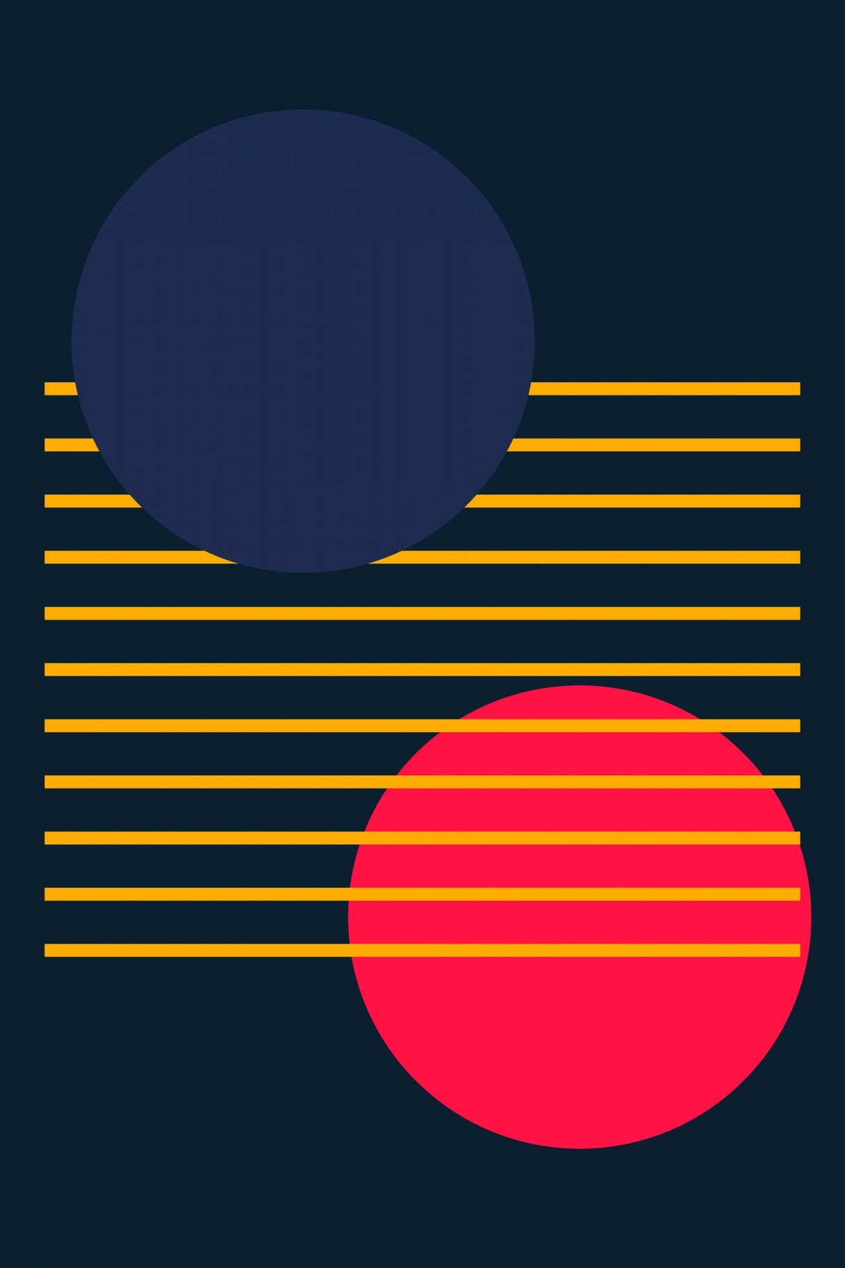 Vibrant Geometric Shapes #1 Poster och Canvastavla