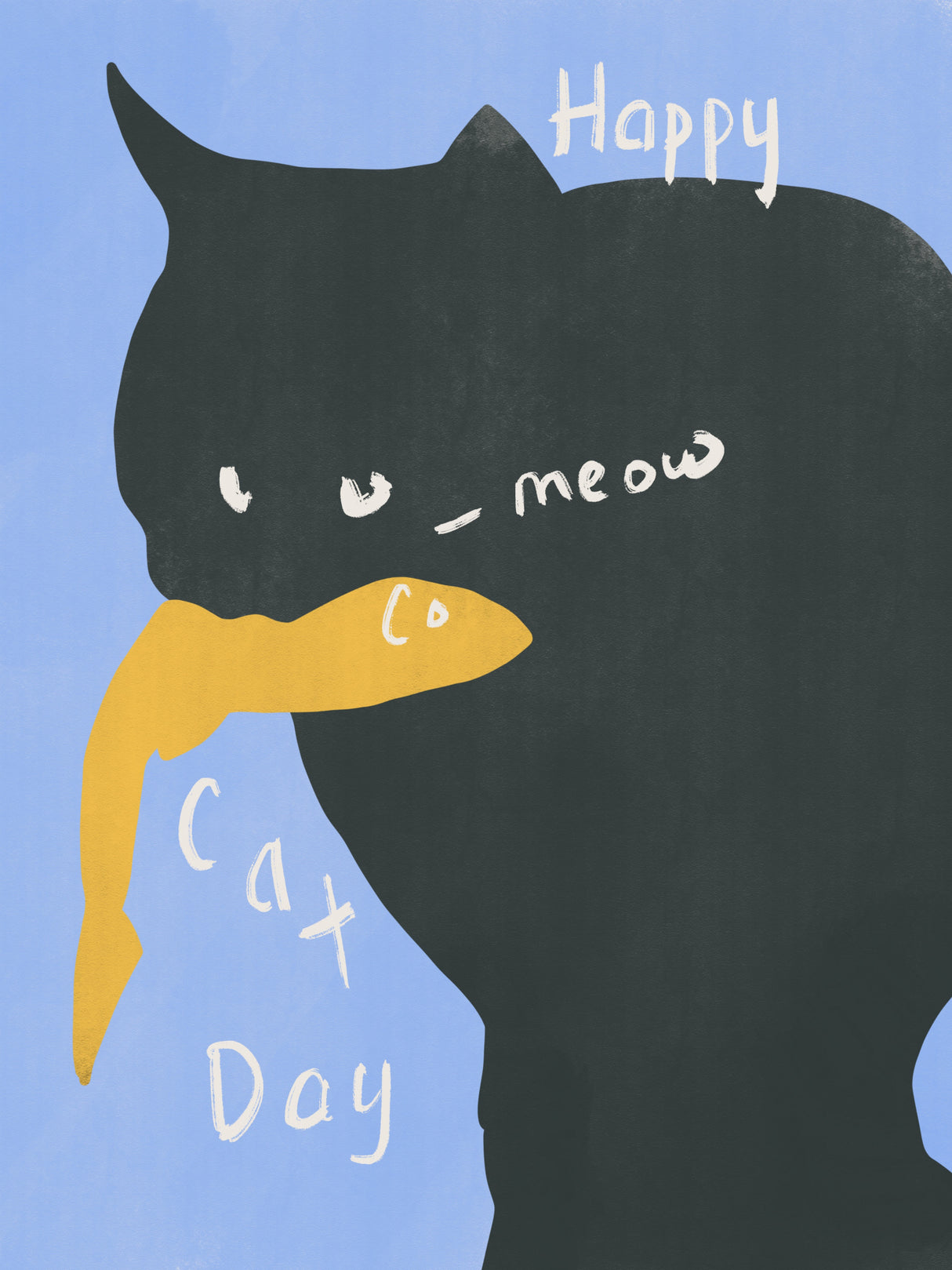 Happy Cat Poster och Canvastavla