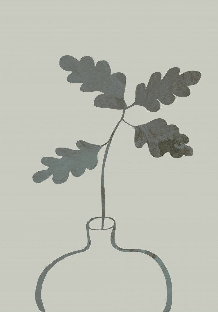 Green Oak Plant Vas och keramikposter