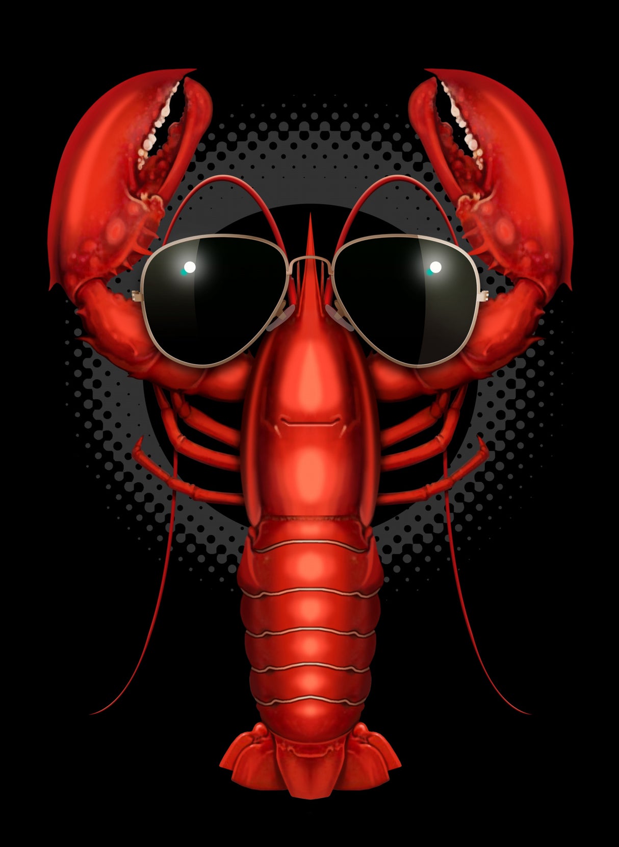 cool lobster Poster och Canvastavla