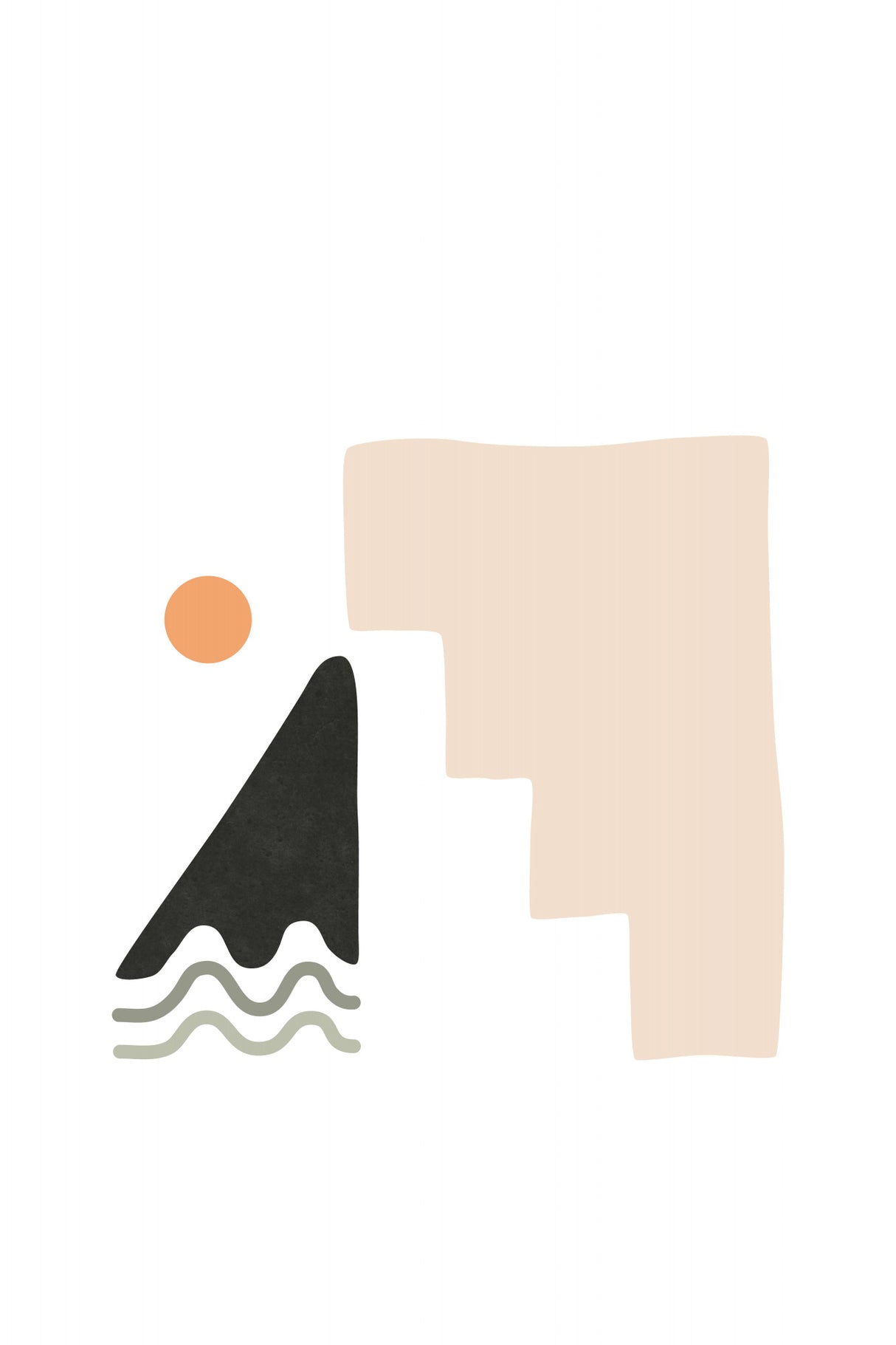 Tropical Villa Color and Shapes 29 Poster och Canvastavla