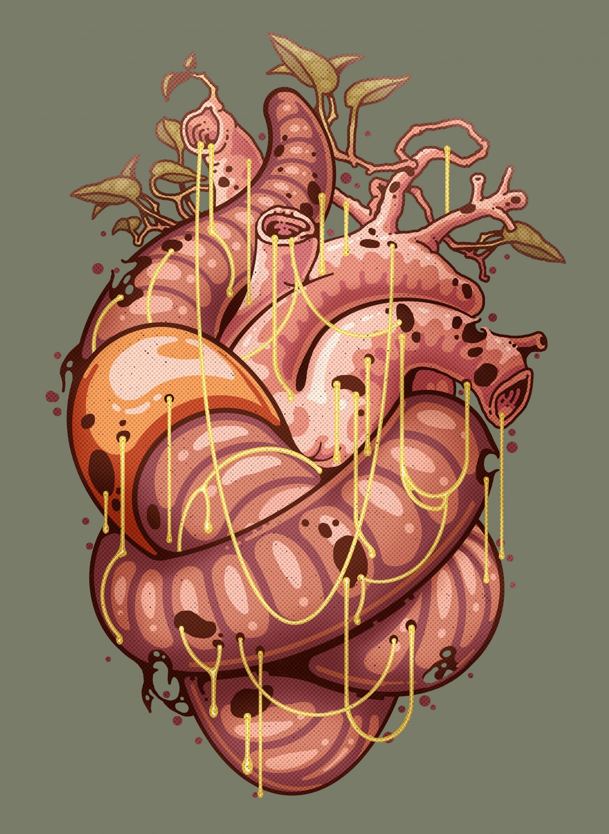 HEARTWORM Poster och Canvastavla
