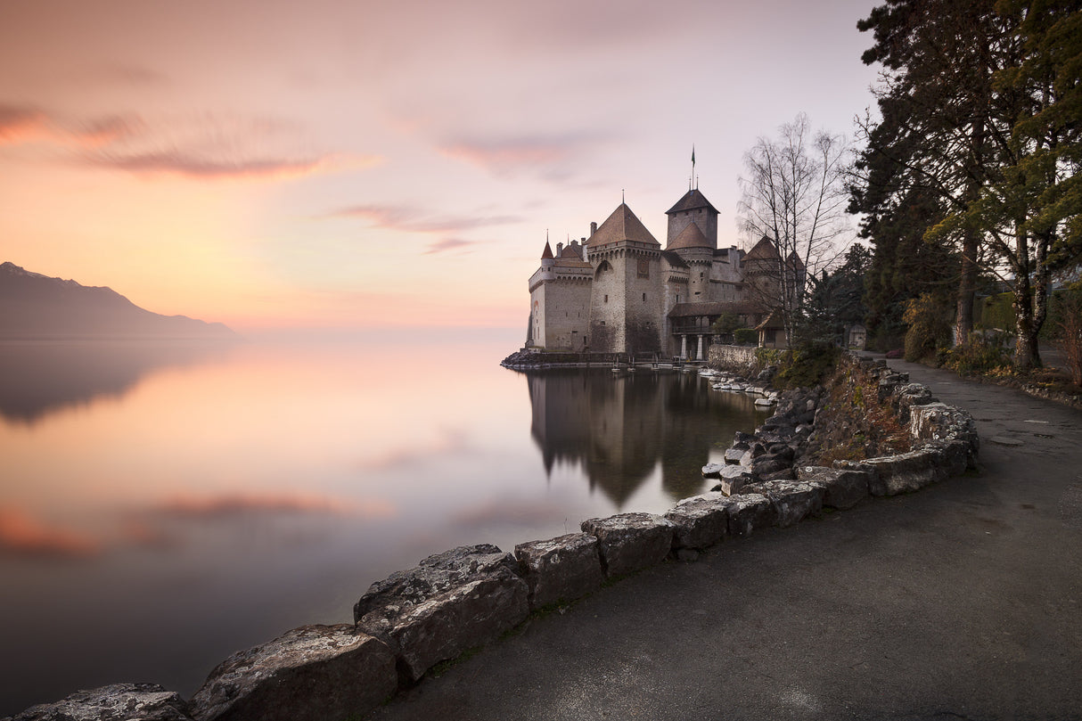 Chateau de Chillon Poster och Canvastavla