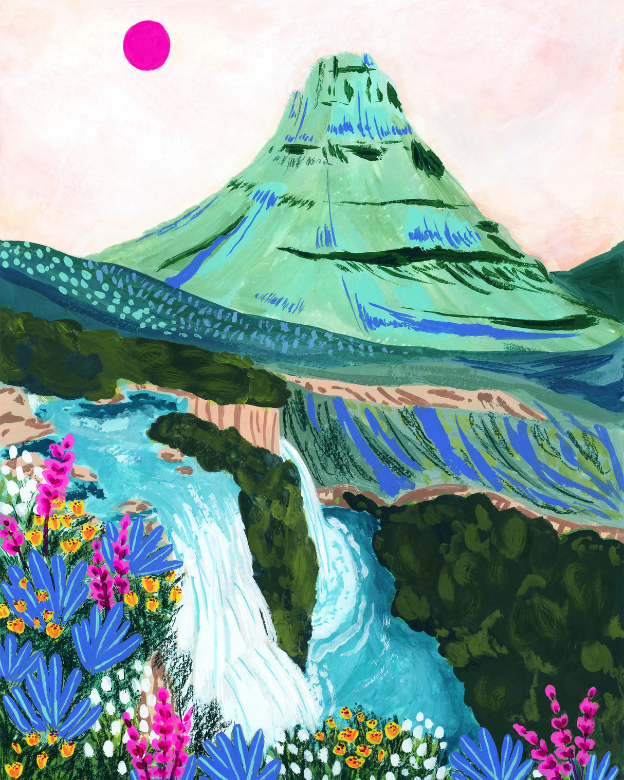 Kirkjufell Poster och Canvastavla