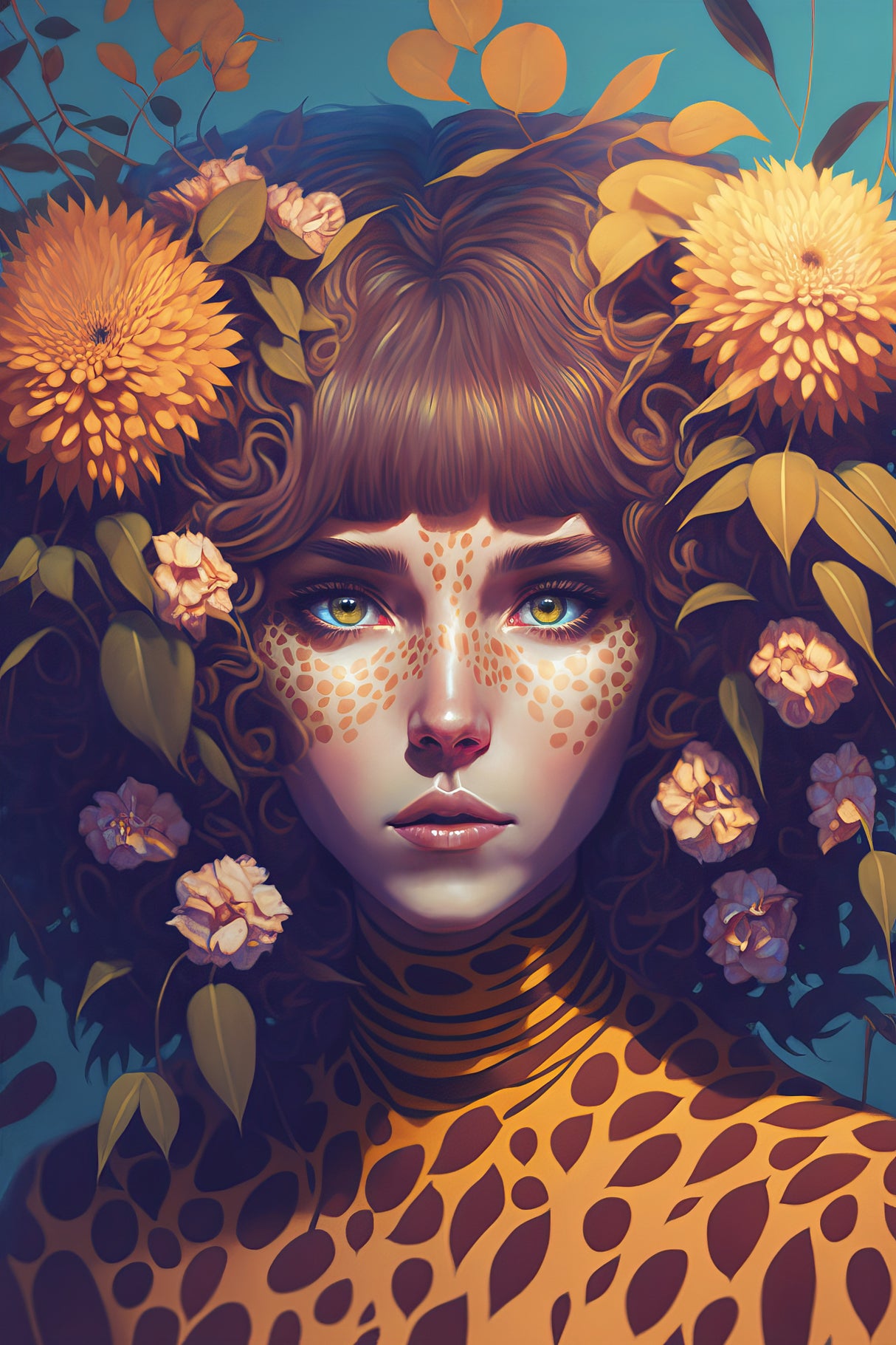 Leo Woman Poster och Canvastavla