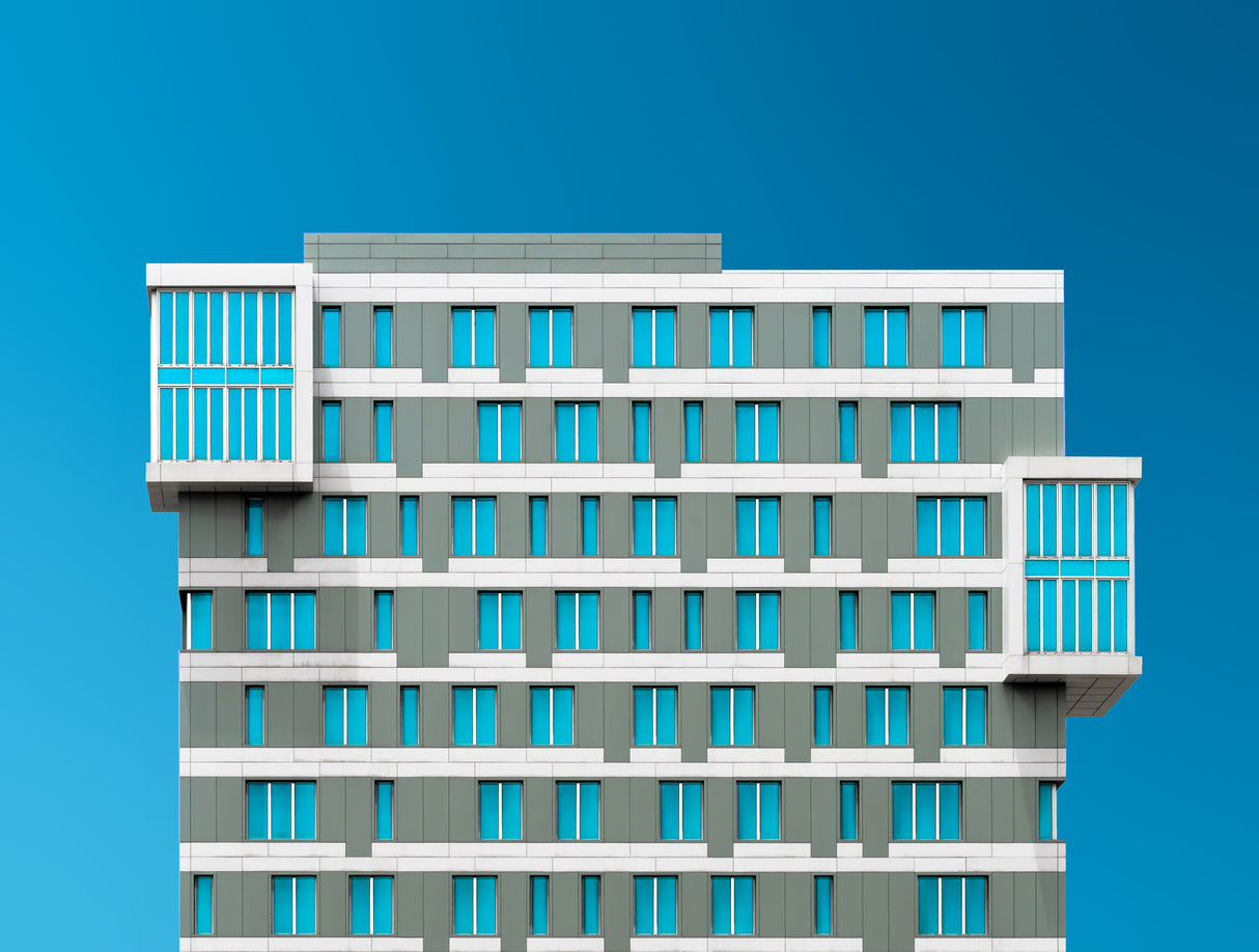 Blue Windows Poster och Canvastavla