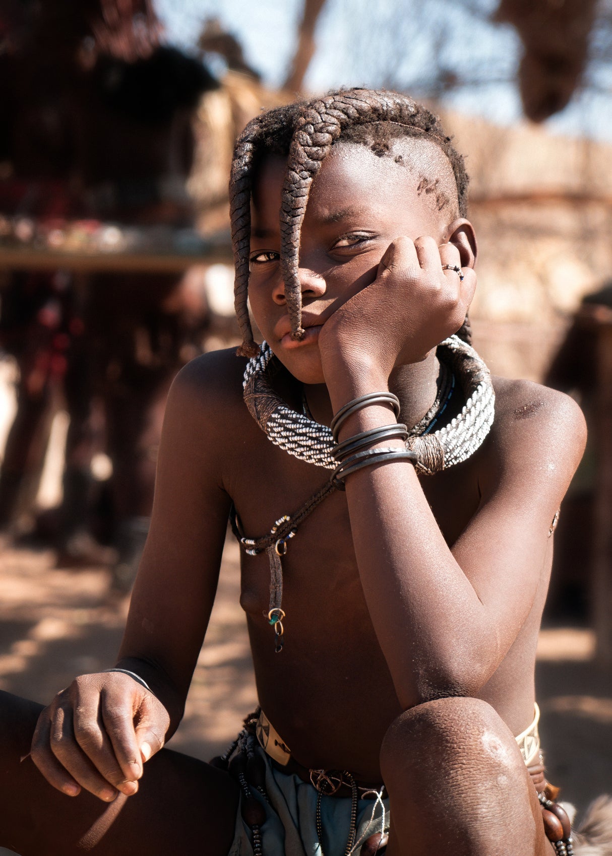 A Himba Girl Poster och Canvastavla