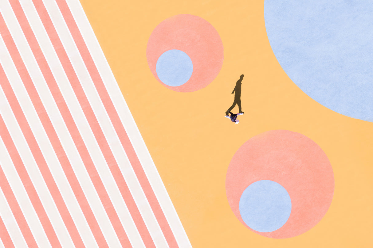 Walking through the colours Poster och Canvastavla