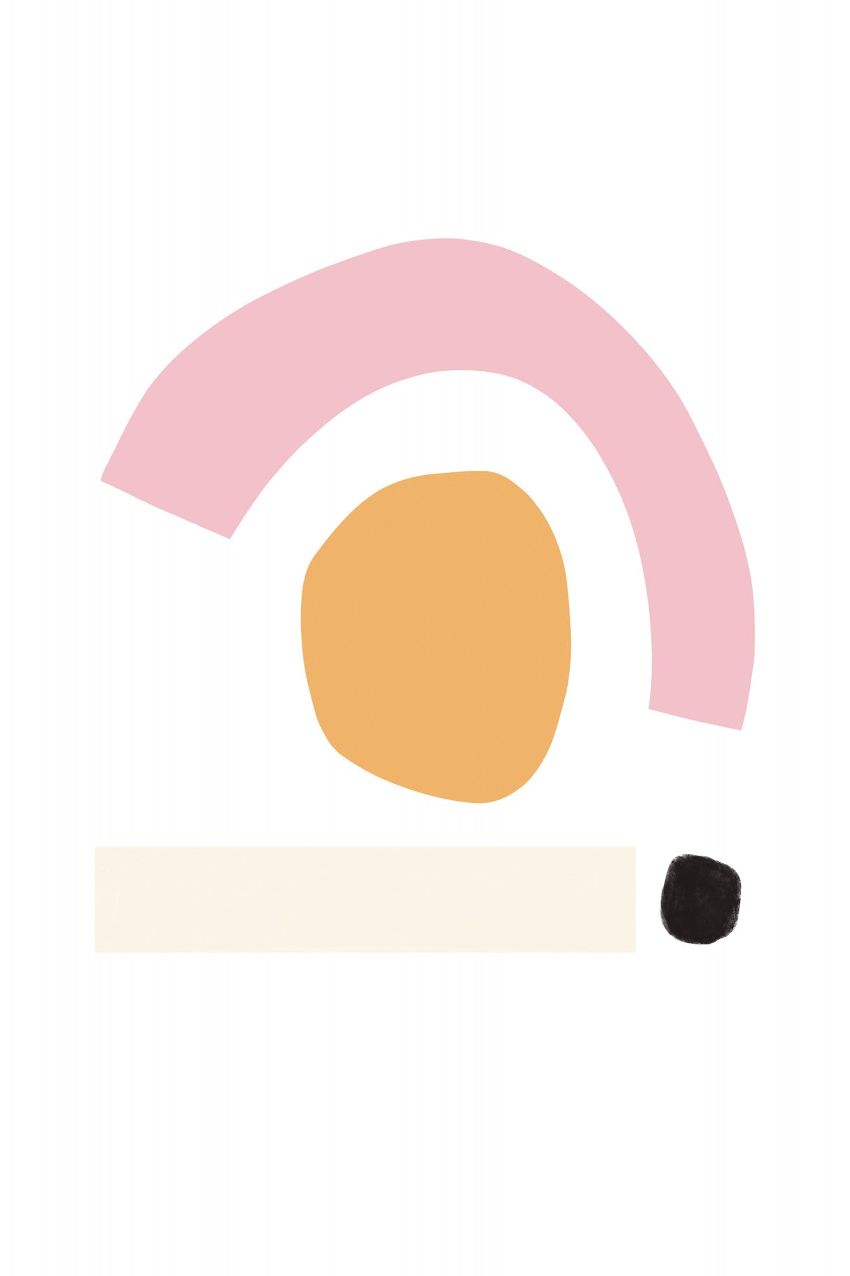 Happy Shapes Poster och Canvastavla