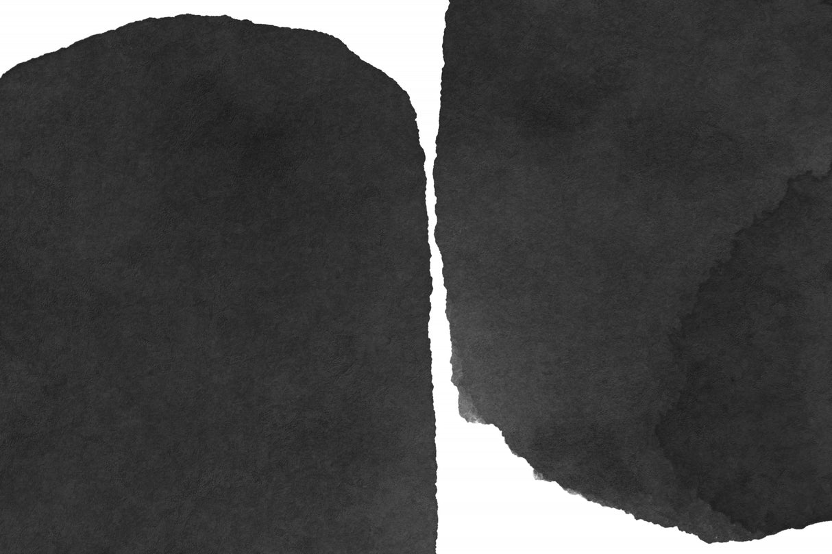 Minimal Black and White Abstract 01 Poster och Canvastavla