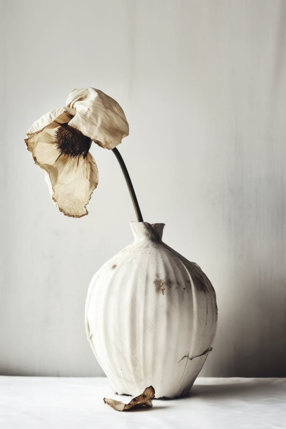 White Ceramic No 4 Poster och Canvastavla